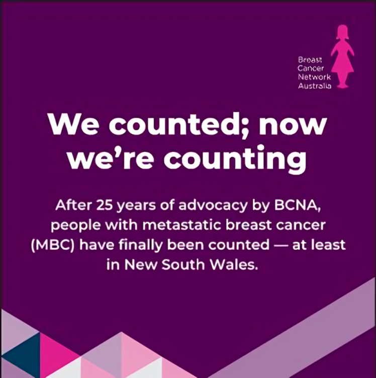 People with metastatic breast cancer are now being counted in the state of New South Wales - ABC Global Alliance