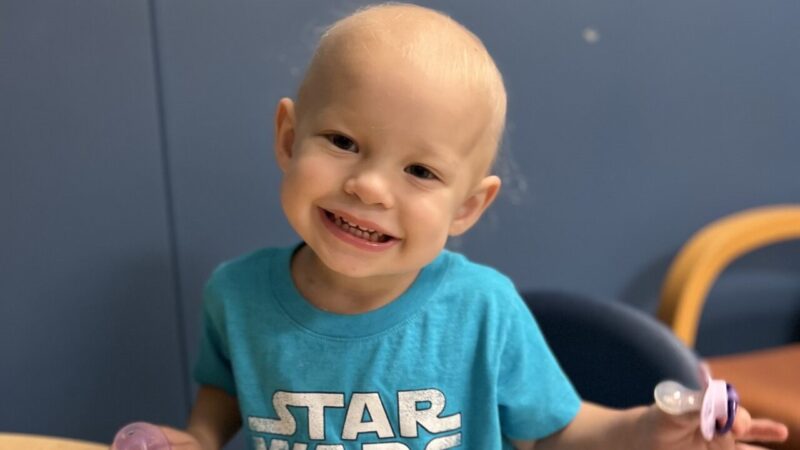 The incredible bravery of five-year-old Quincy - St. Baldrick's Foundation