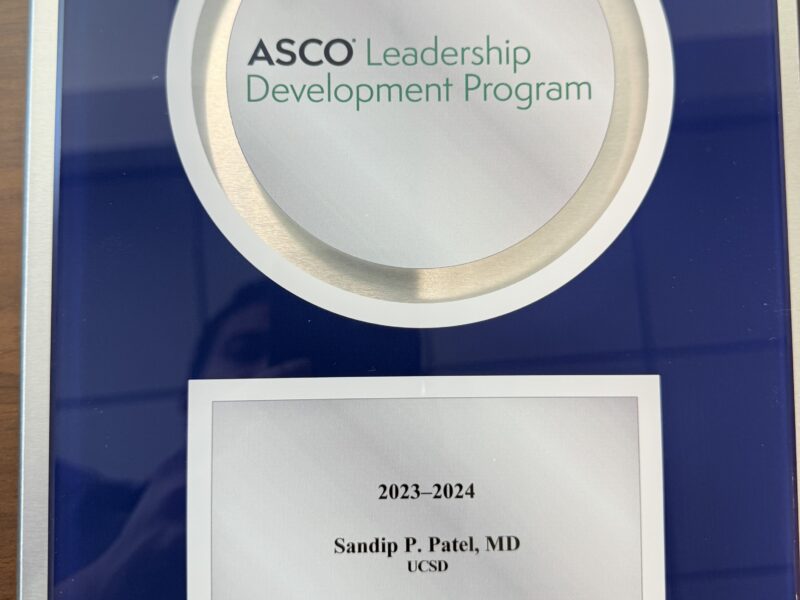 Sandip Patel: Grateful to ASCO for a wonderful year as part of the ASCO LDP