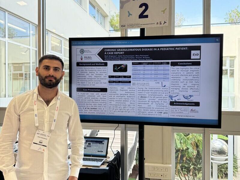 Mark Grigoryan presented an ePoster on CGD at the 21st Biennial Meeting of the ESID