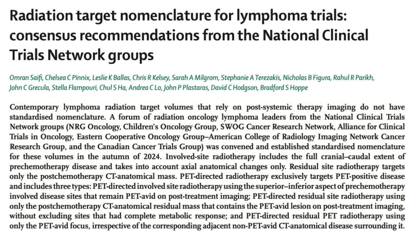 Bouthaina Dabaja: Target nomenclature for lymphoma trials