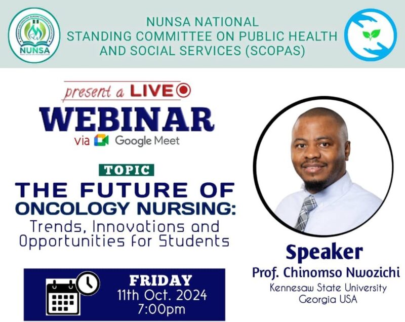 Chinomso Nwozichi at "The Future of Oncology Nursing" webinar