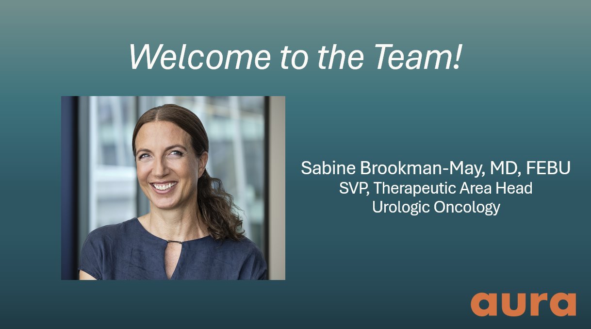 Sabine Brookman-May joins Aura Biosciences as Therapeutic Area Head, Urologic Oncology