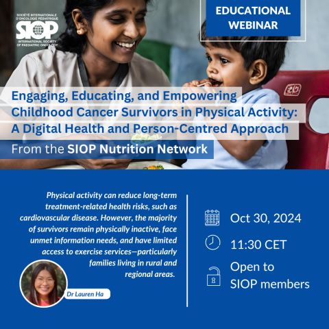 SIOP - Engaging, Educating, and Empowering Childhood Cancer Survivors in Physical Activity