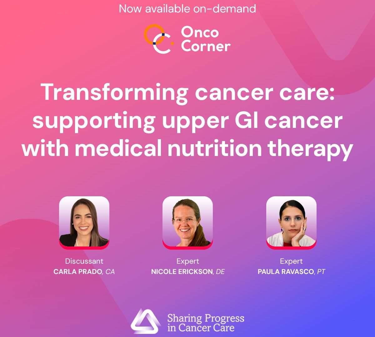 How medical nutrition therapy can help manage side effects and improve patient outcomes in cancer care