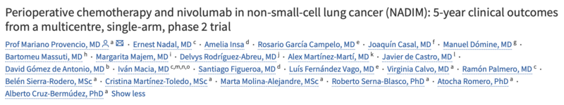 Mariano Provencio: Perioperative chemotherapy and nivolumab in NSCLC