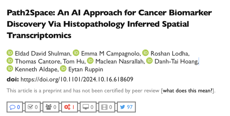 Eytan Ruppin: The first AI to discover spatial biomarkers for cancer treatment