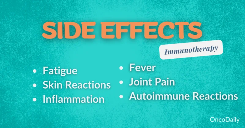 immunotherapy for lymphoma side effects