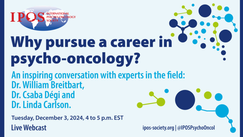 Amanda Balakirsky: An exciting opportunity to meet leaders in the field of psycho-oncology