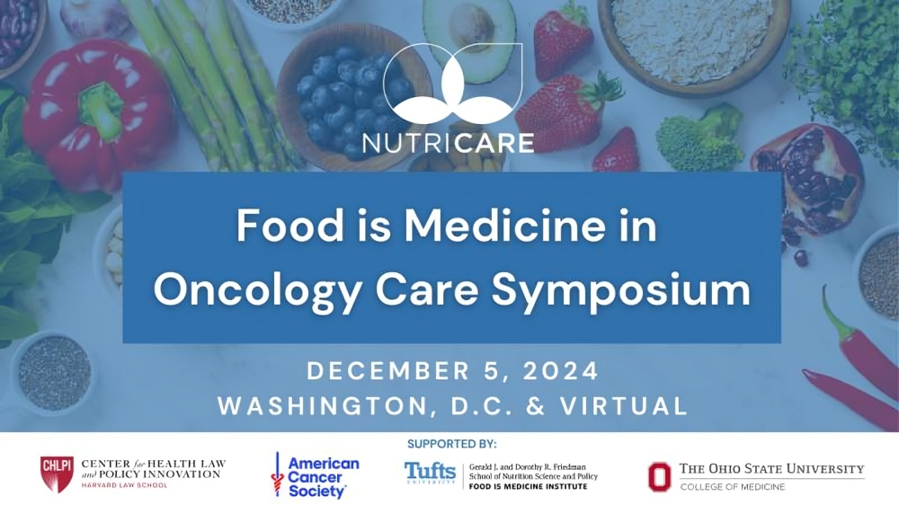 The ACS announced the inaugural Food is Medicine in Oncology Care Symposium