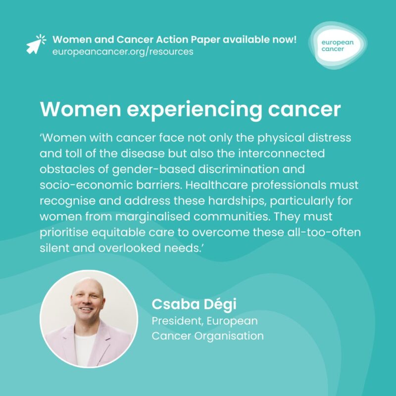 The challenges faced by women living with a cancer diagnosis - European Cancer Organisation