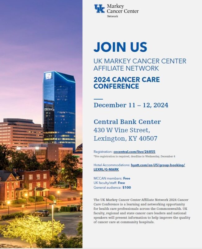 Douglas Flora: UK Markey Cancer Center Affiliate Network 2024 Cancer Care Conference