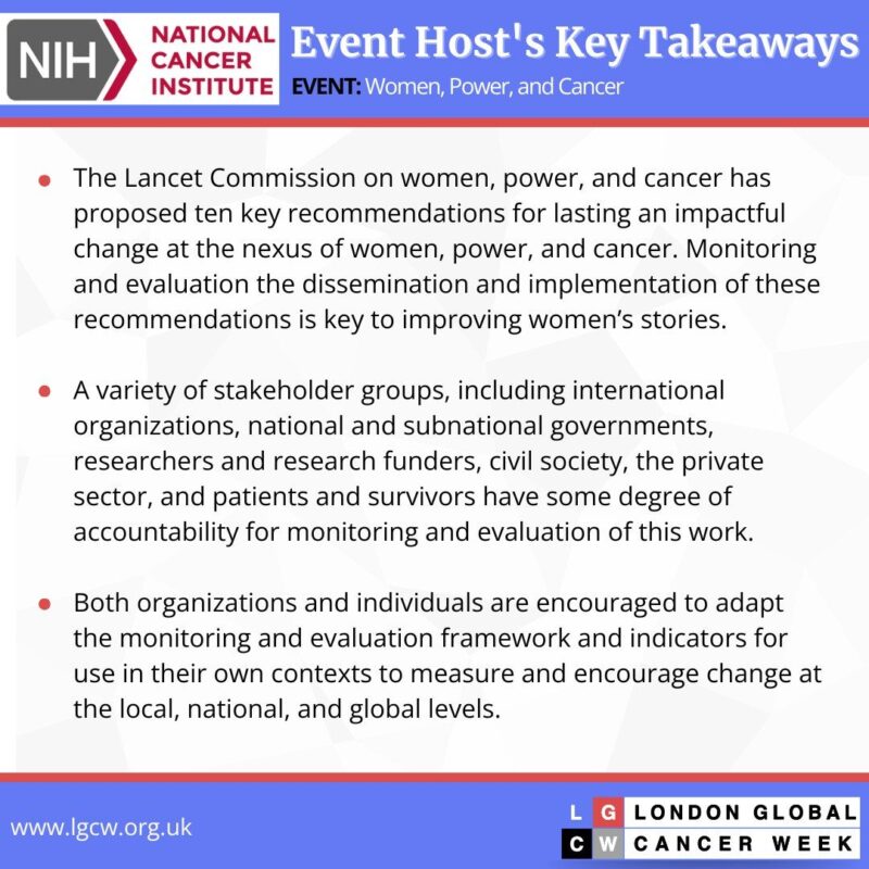 Key Takeaways from Women, Power and Cancer - London Global Cancer Week