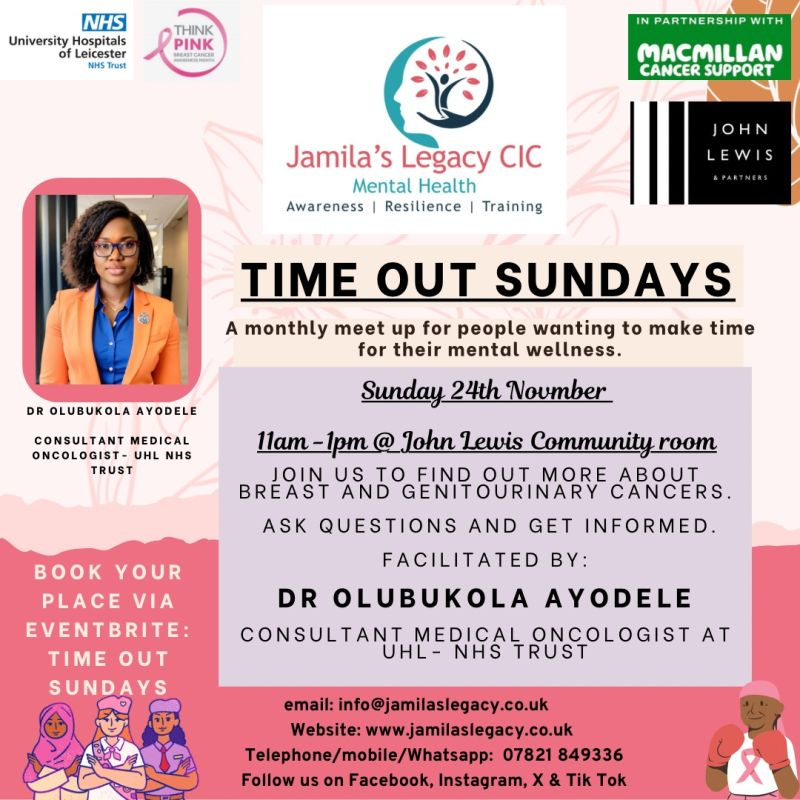 Join Dr. Olubukola Ayodele at Leicester to get answers to your Cancer Questions