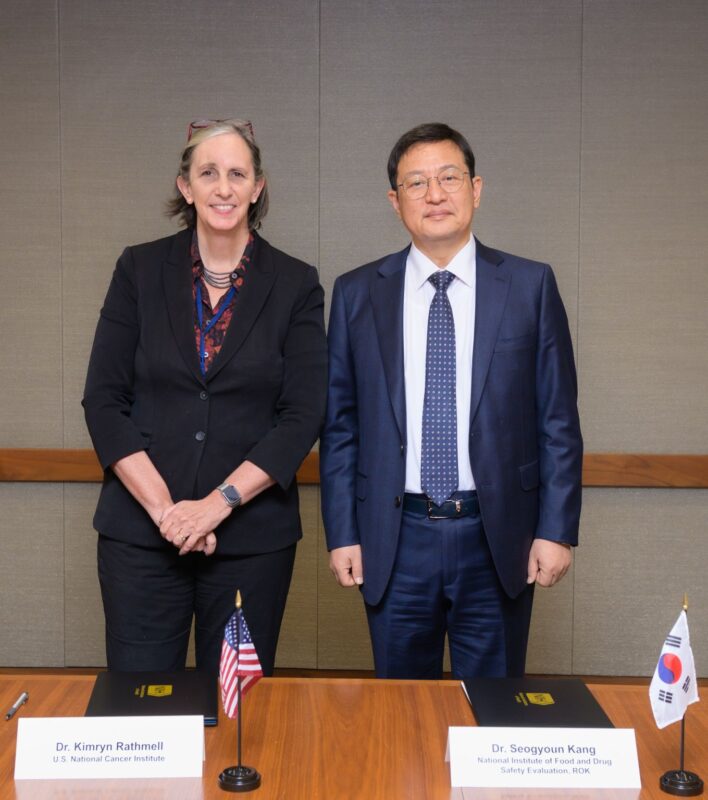 NCI signed a MOU with Ministry of Food and Drug of Republic of Korea