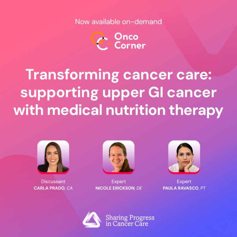 How medical nutrition therapy can improve patient outcomes in cancer care - SPCC