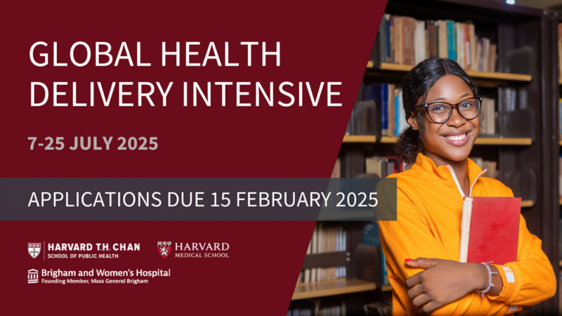 Applications for the 2025 Global Health Delivery Intensive (GHDI) program are now open