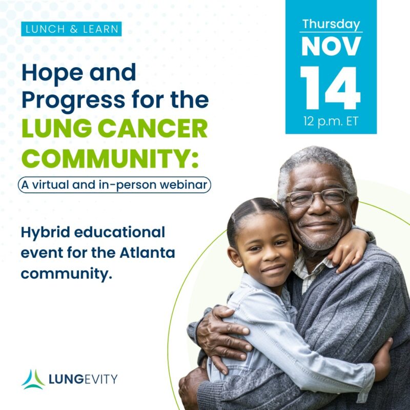 New lung cancer webinar on the latest in research and tips on living well - LUNGevity Foundation