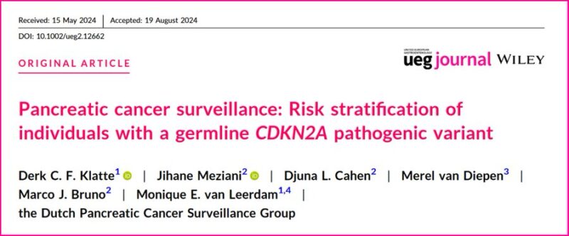 Risk stratification of individuals with a germline CDKN2A pathogenic variant