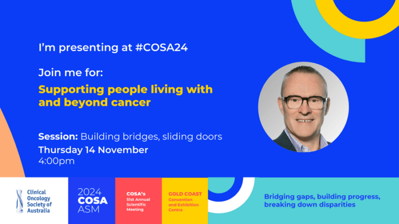 Michael Jefford: I'll be presenting 'Building bridges, sliding doors' at COSA24