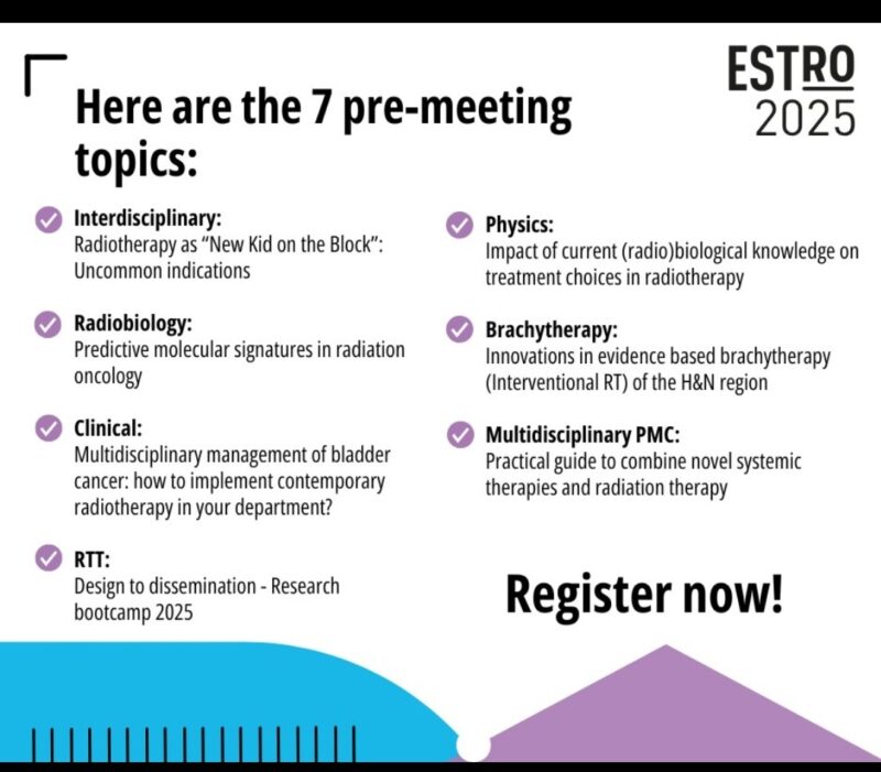 Paul Sargos: ESTRO pre-meeting courses are here