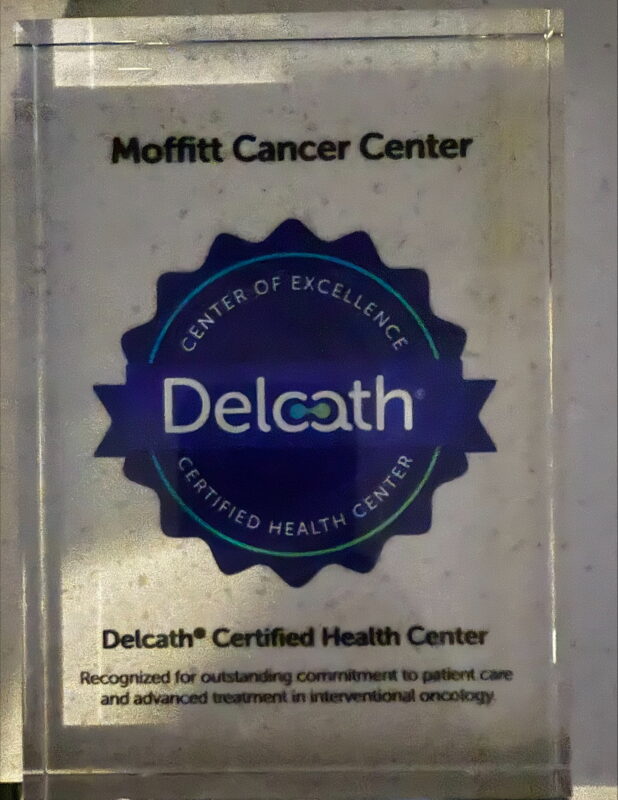 Moffitt Cancer Center was named the world’s only Delcath Center of Excellence for work in percutaneous hepatic perfusion