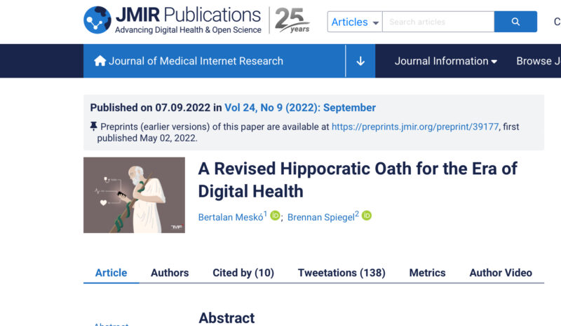 Sarah Louden: Rethinking the Hippocratic Oath to reflect the reality of modern medicine