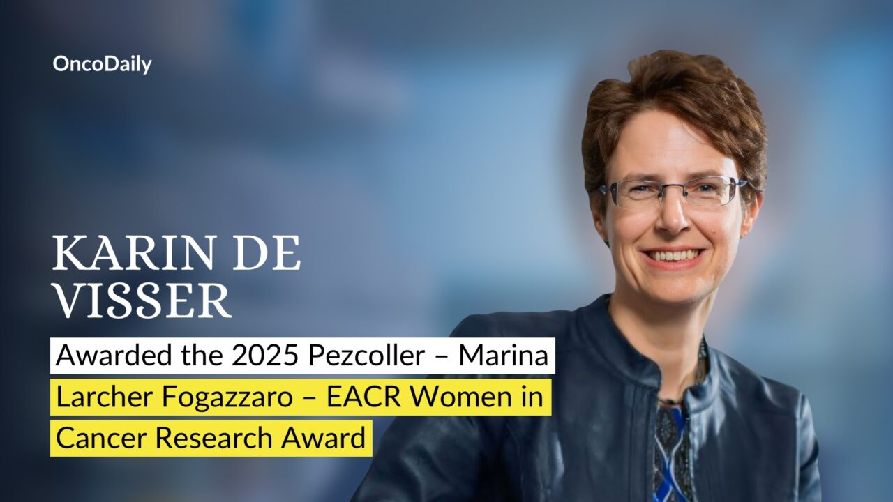 Karin de Visser was awarded the 2025 Pezcoller – Marina Larcher Fogazzaro – EACR Women in Cancer Research Award