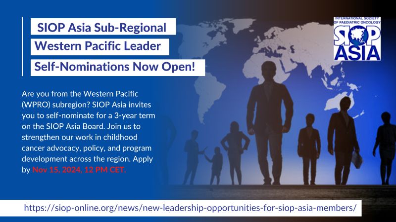 SIOP Asia Sub-Regional Leader Self-Nominations Now Open