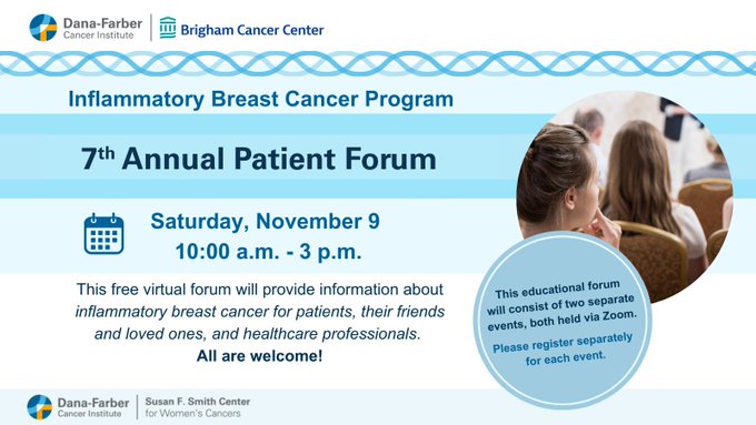 Dana Farber Cancer Institute’s 7th Annual Inflammatory Breast Cancer Patient Forum