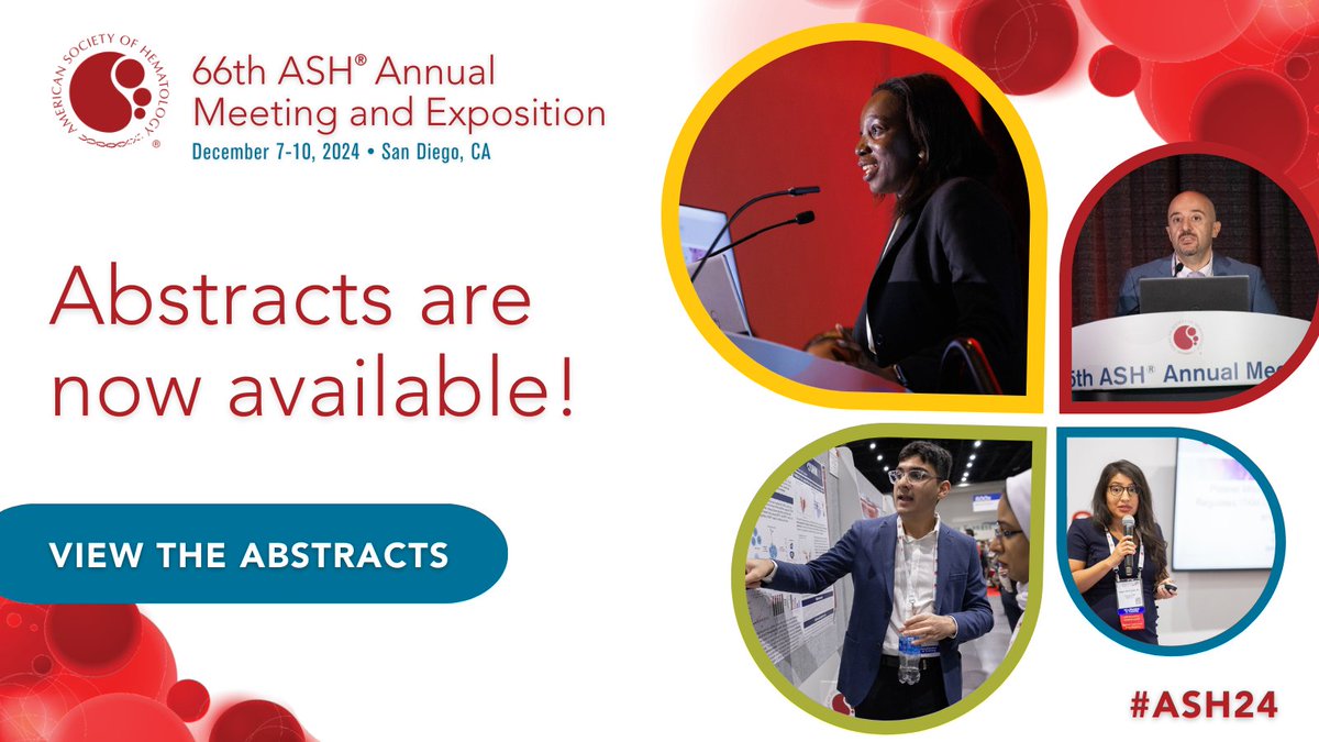 The ASH24 abstracts are live