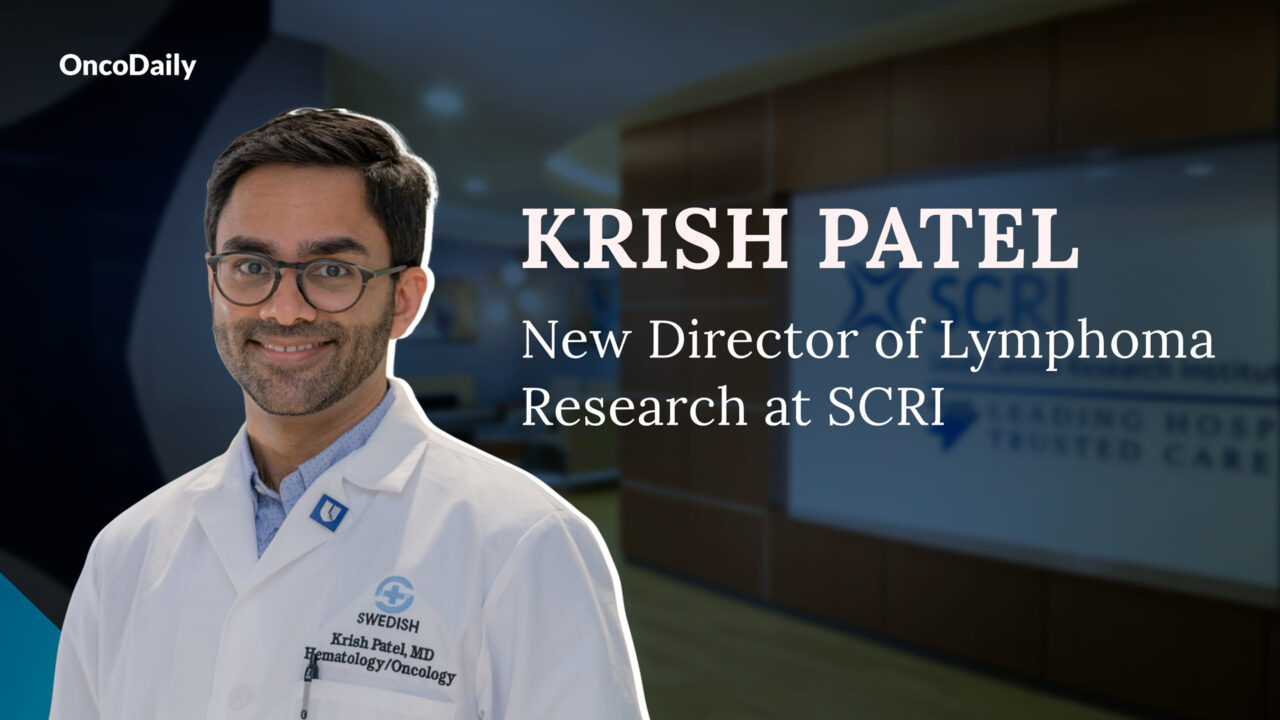 Krish Patel has been appointed as the New Director of Lymphoma Research at SCRI