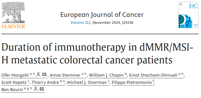 When to stop ICIs in dMMR/MSI-H metastatic colorectal cancer