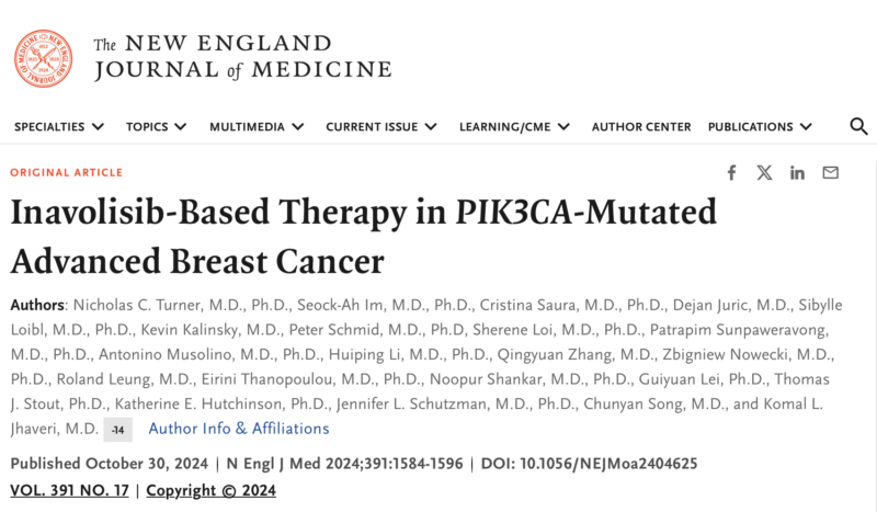 Yan Leyfman: Inavolisib with palbociclib–fulvestrant for PIK3CA-mutated, HR+, HER2- breast cancer