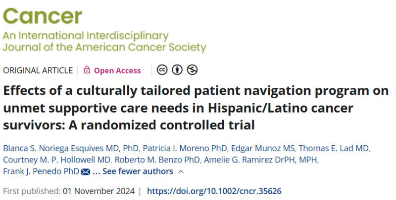 Patient navigation is a crucial step towards achieving cancer care equity - ACS Journal Cancer