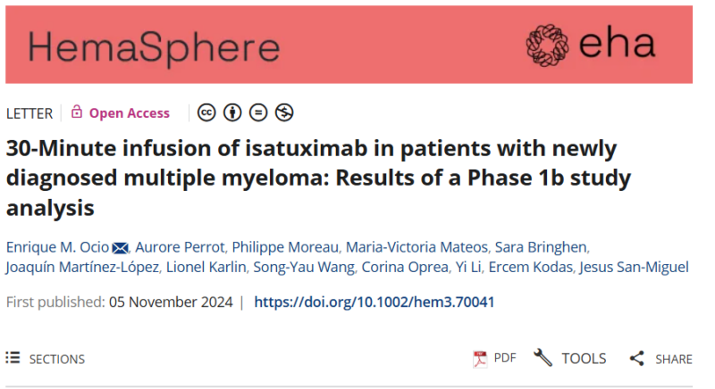 Myeloma Paper of the Day, November 8th, suggested by Robert Orlowski