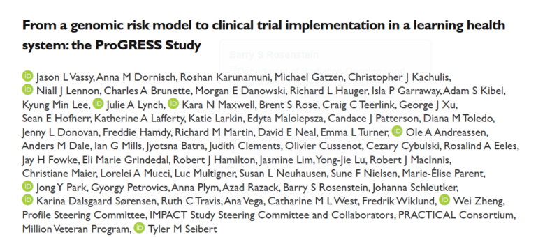 Jason Vassy: Can a clinical polygenic model improve prostate cancer screening?