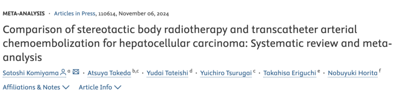 Gustavo Viani: SBRT should be considered a treatment option in various HCC stages