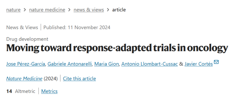 Paolo Tarantino: The promise and challenges of response-adapted trials in breast oncology