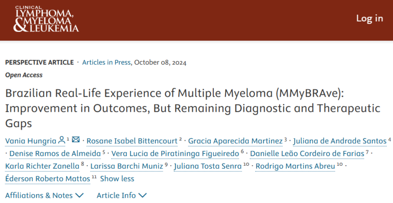 Myeloma Paper of the Day, November 13th, suggested by Robert Orlowski