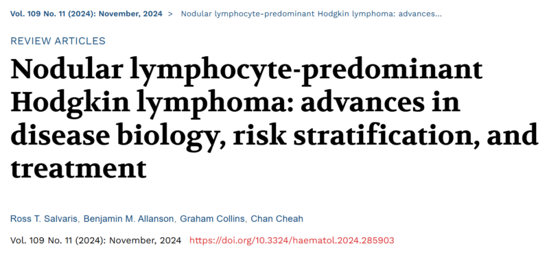 Ajay Major: New consensus algorithm for the treatment of NLPHL by Graham Collins and Chan Cheah