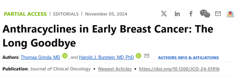 Erika Hamilton: Harold Burstein and Thomas Grinda on anthracyline use in early breast cancer