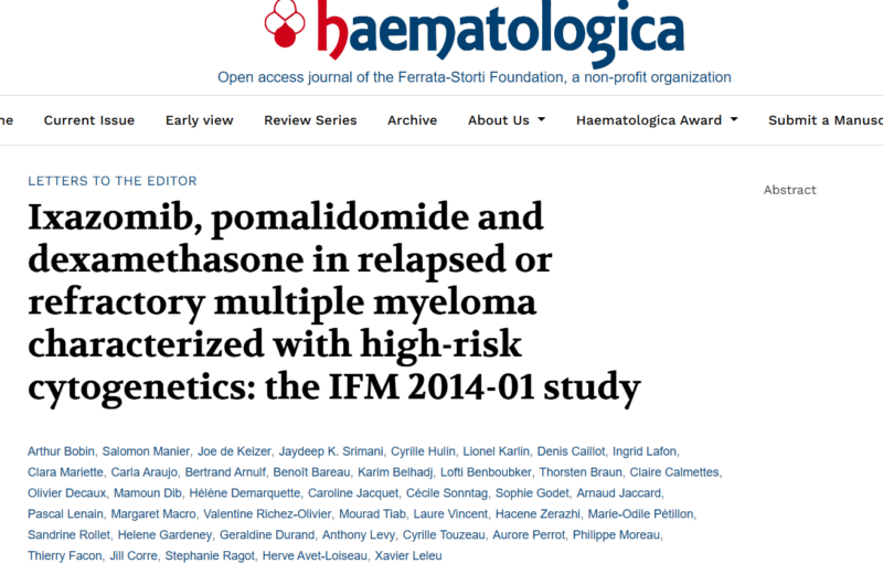 Myeloma Paper of the Day, November 16th, suggested by Robert Orlowski