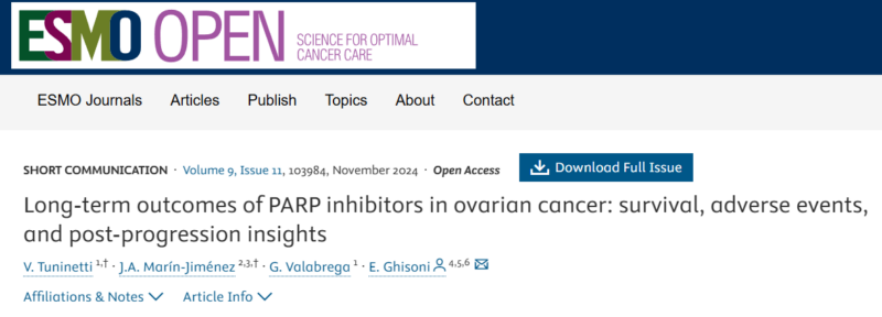 Yakup Ergün: A great article discussing the optimal use of PARP inhibitors by Valentina Tuninetti