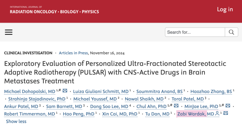 Nina Niu Sanford: First clinical PULSAR study is out