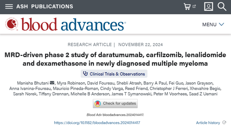 Myeloma Paper of the Day, November 23rd, suggested by Robert Orlowski