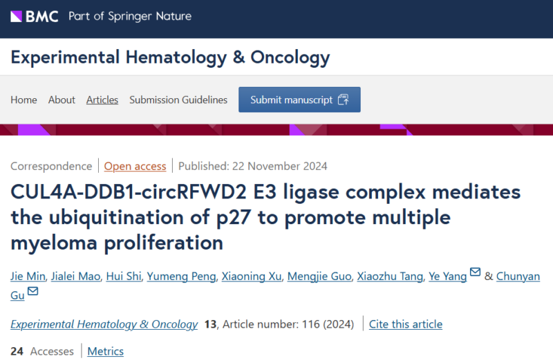 Myeloma Paper of the Day, November 24th, suggested by Robert Orlowski