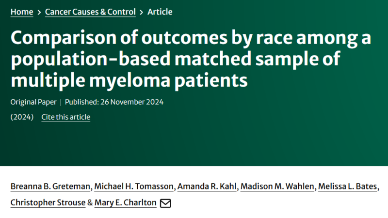 Myeloma Paper of the Day, November 26th, suggested by Robert Orlowski