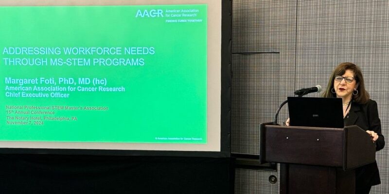 AACR - Margaret Foti on Addressing Workforce Needs through MS-STEM Programs