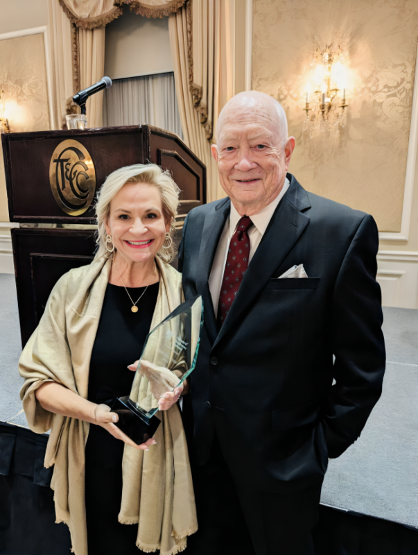 Dean Crowe won the inaugural Social Impact Award from the Harvard Business School Club of Atlanta